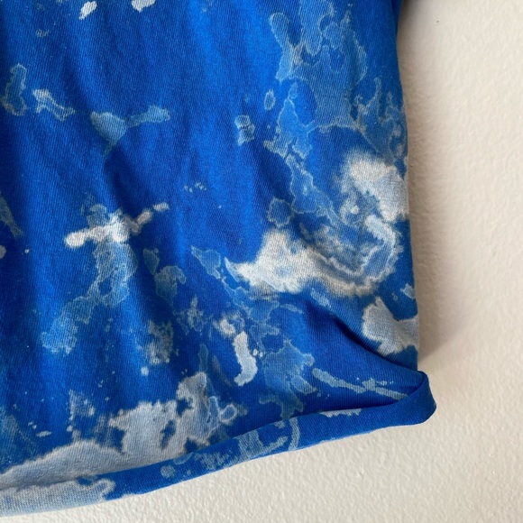 Hand Dyed Reverse Tie Dye Bleach Dye Crop Top Tee - Picture 3 of 9